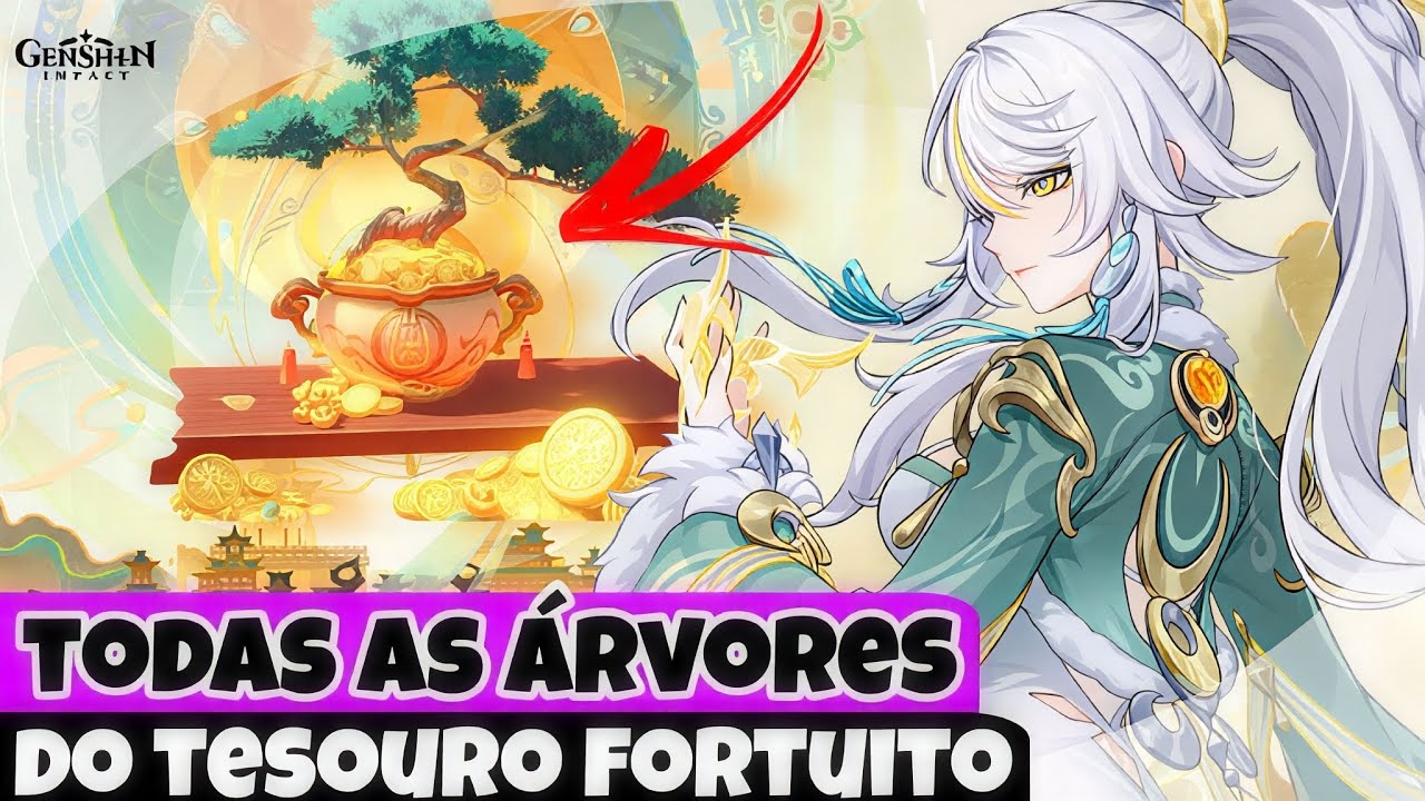 LOCALIZAÇÃO DE TODAS AS 21 ÁRVORES DO TESOURO FORTUITO (GENSHIN IMPACT)