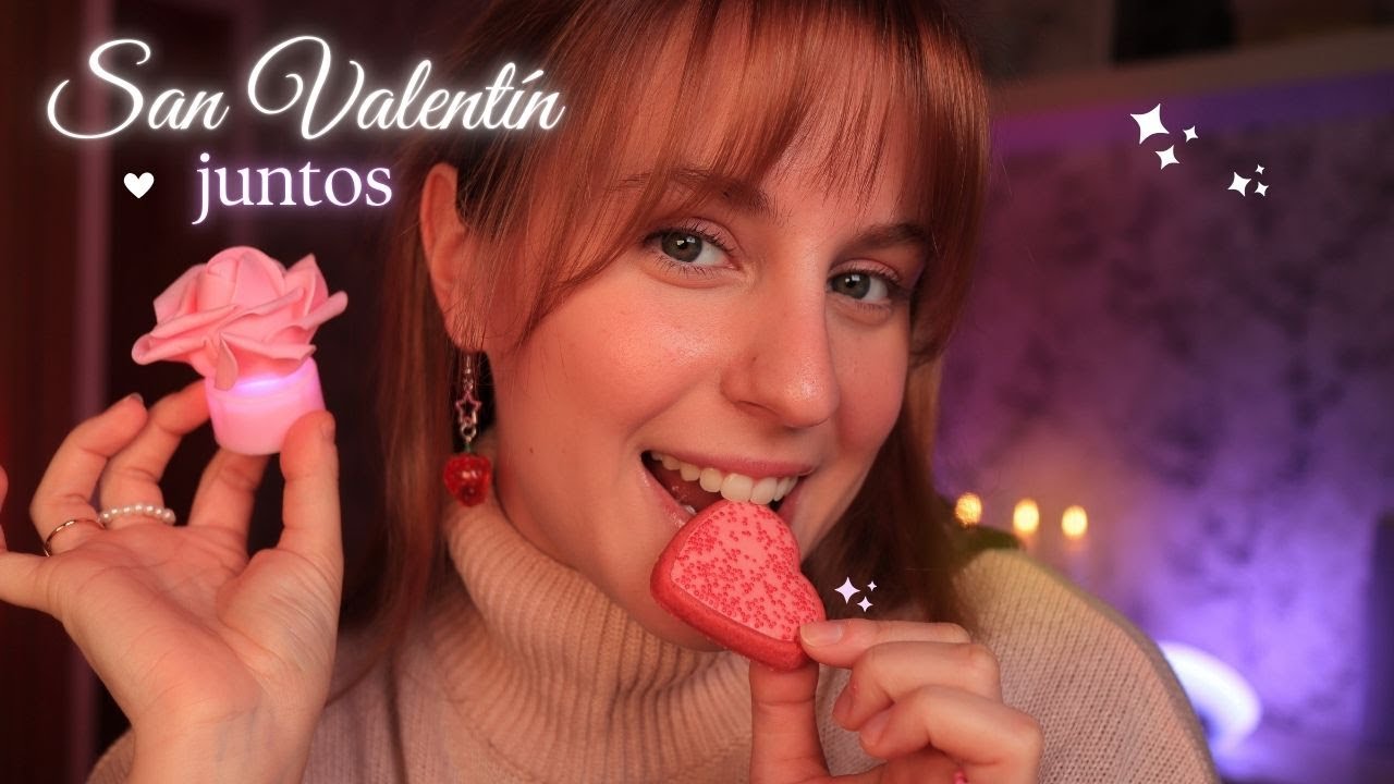 ASMR con mucho AMOR ❤️ ¡San Valentín juntitos! (asmr eating y unboxing) 🍫