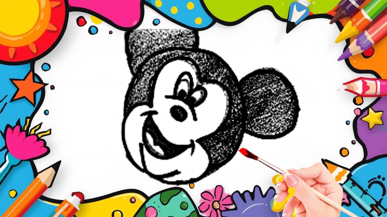 How To Draw cute Cheeky Classic  Drawing, Painting & Coloring For Kids and Toddlers_🌈🎨 🐋