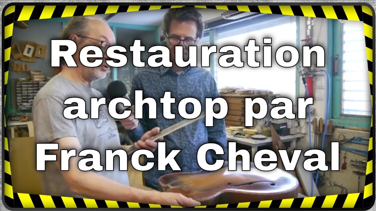 Restauration archtop Epiphone des années 30 par le luthier Franck Cheval