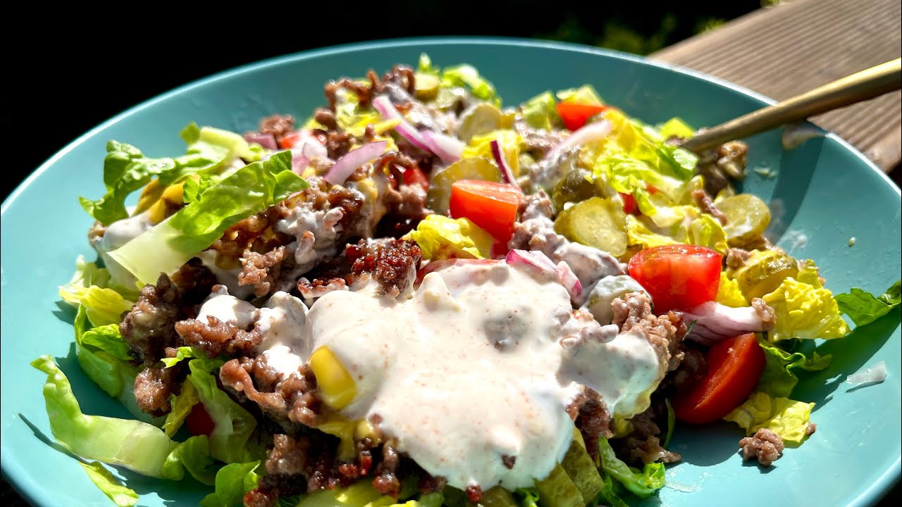 CHEESEBURGER BOWL. High Protein, Low Carb. Asmr Cooking.