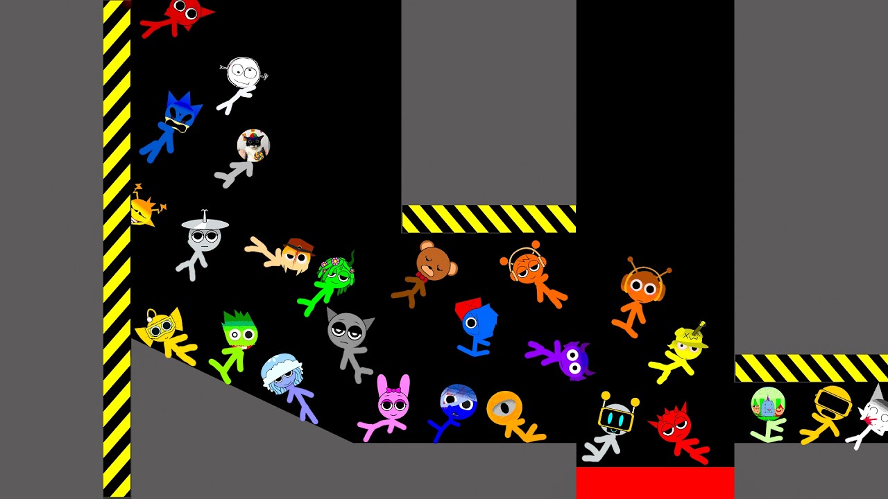 Sprunki Retake Phase 2 vs Classic Steakman Marble Race Tournament In Algodoo — Who Will Win?