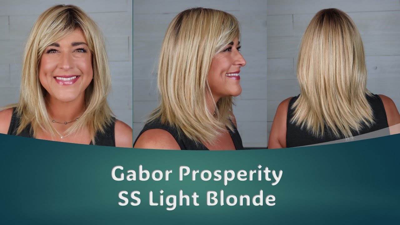 Gabor Prosperity in SS Light Blonde | A low density basic cap synthetic wig under $100