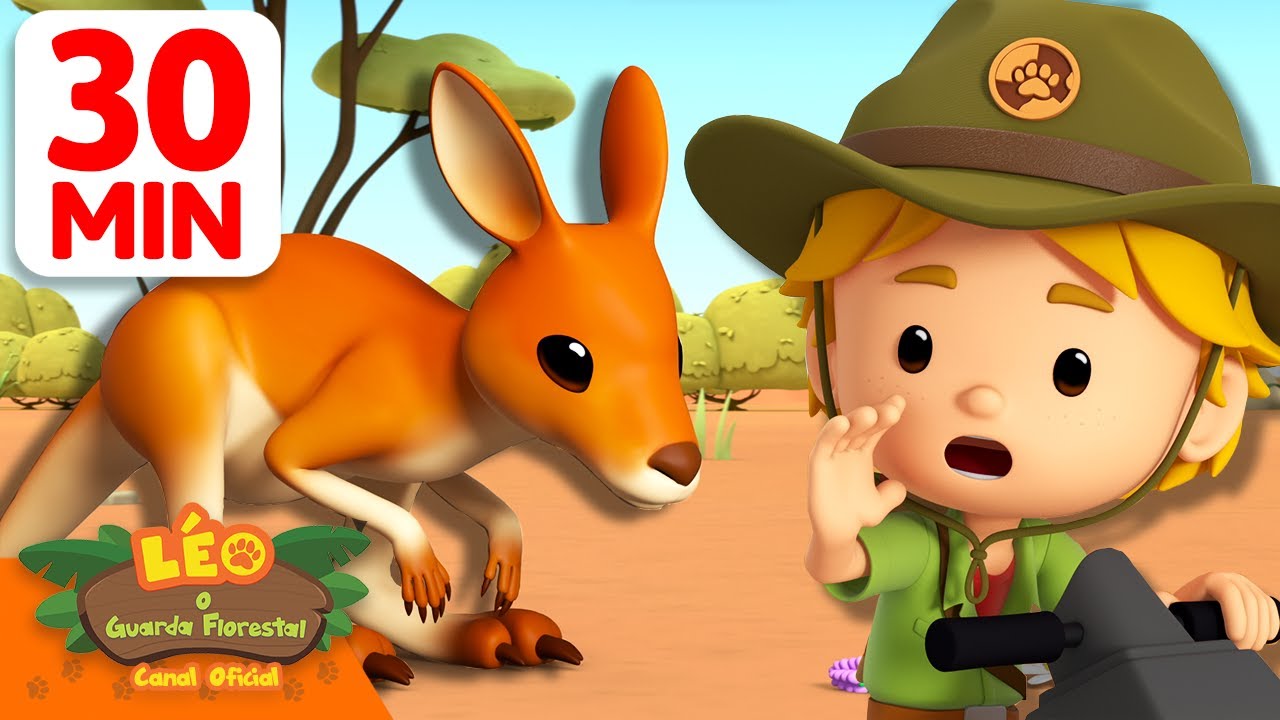 O canguru-vermelho está roubando meu bichinho de pelúcia! 🦘 | Leo, O Guarda Florestal | Animação
