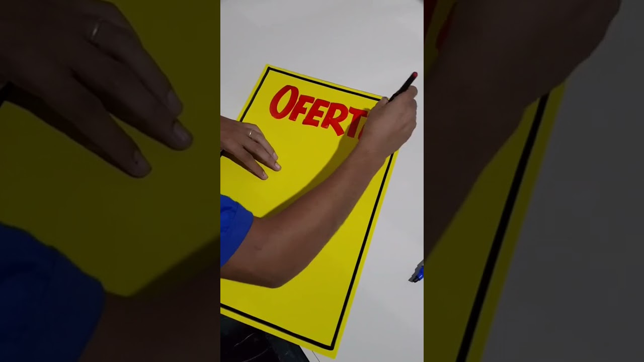 Como &eacute; feito os cartazes de supermercado