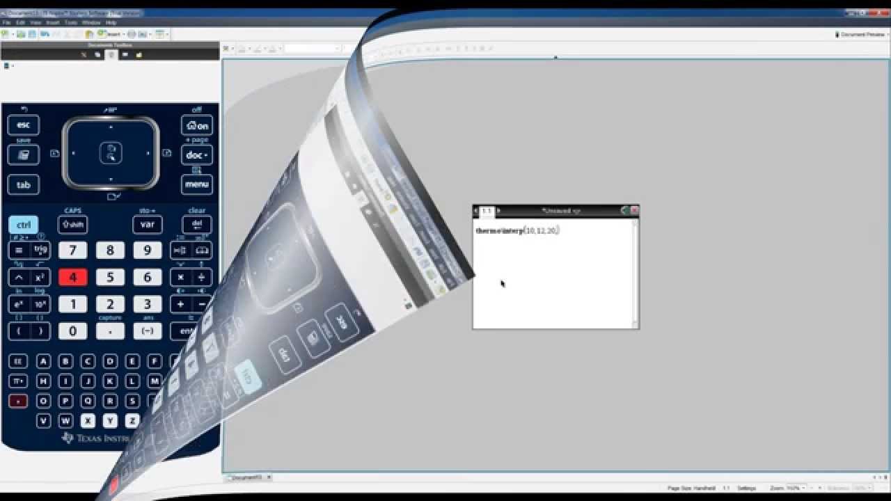 TI nspire user defined function for linear interpolation