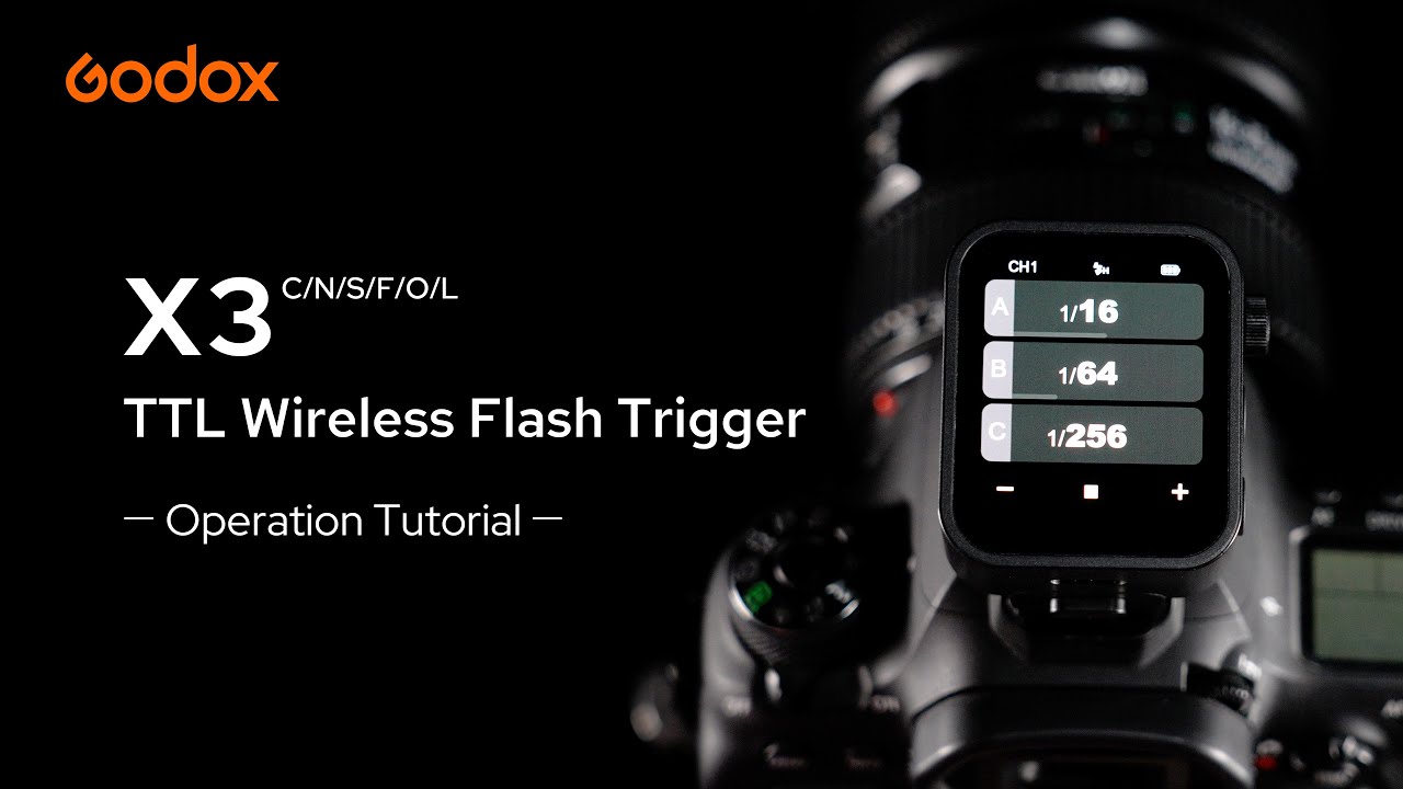 X3 TTL Wireless Flash Trigger-Operation Tutorial