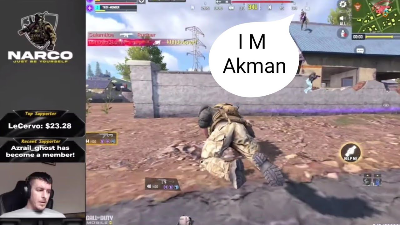 CoD Narco встречается с Akman YT в случайном матче, и вот что происходит 😱 | Call of Duty Mobile