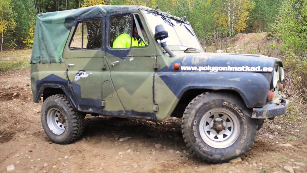 Soviet military vehicles UAZ 469 safari drive