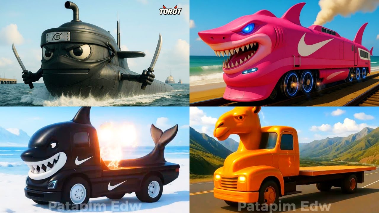 BRAINROT EXTINCTION TRUCKS 🆚 BRAINROT CAR 🆚 BRAINROT MOTORCYCLE - Tiles Hop EDM Rush!
