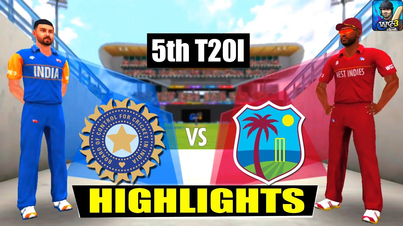 West Indies vs India, 5th T20I highlights wcc3 gameplay