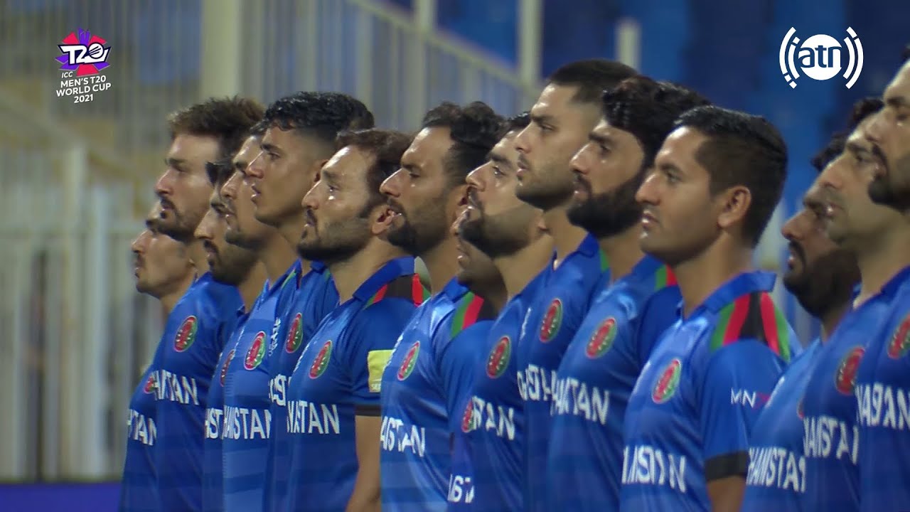 Afghanistan National Anthem in ICC Men's T20 World Cup - Afghanistan Vs. Scotland Match