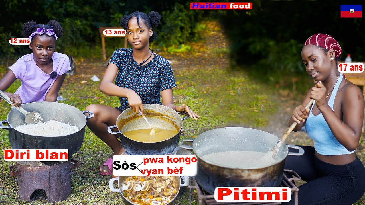 Vin gade kijan nou prepare pitimi blan,diri blan ak sòspwa Kongo epi sòs vyann bèf 