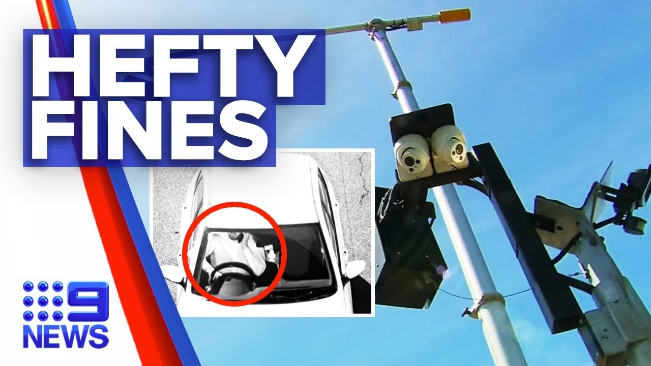 Hefty fines for using phones while driving begin | Nine News Australia