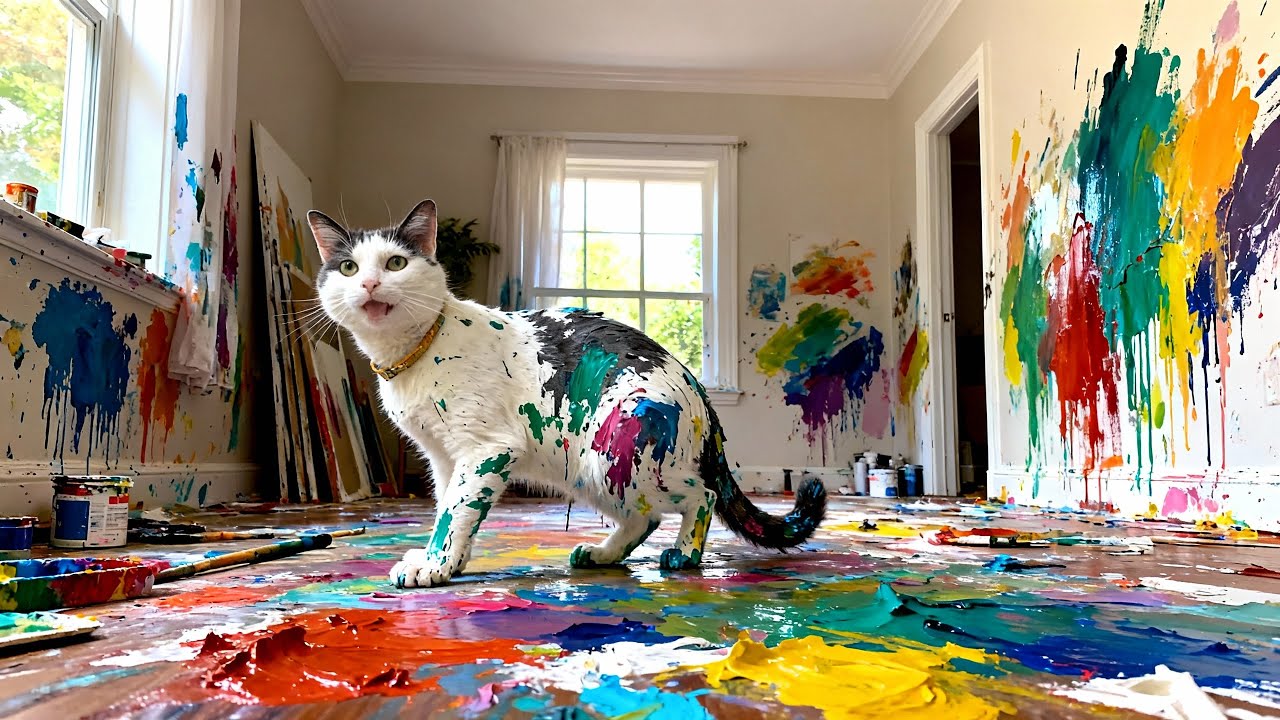 👍🏻Sydney Cat Livestream: Sometimes Life Gets Messy, I Just Pretend It’s Abstract Art 😻