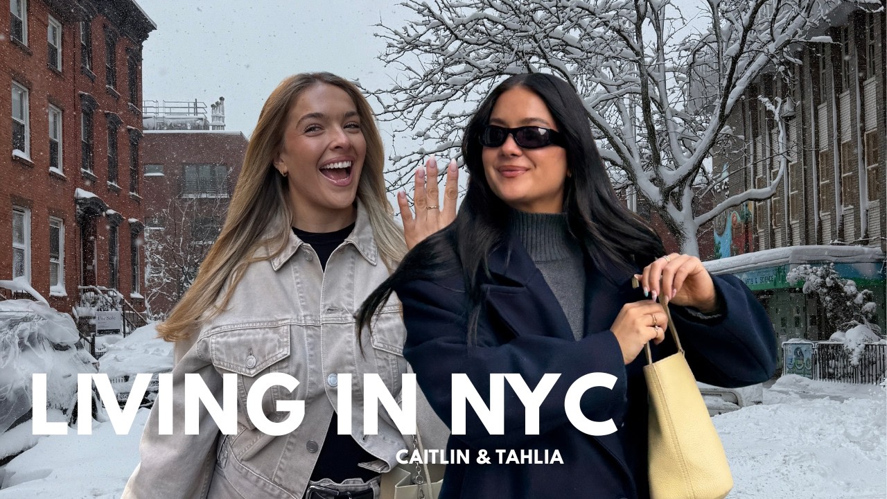 CAITLIN & TAHLIA: Back in NYC, Snow day, Couch time & getting back into routine.