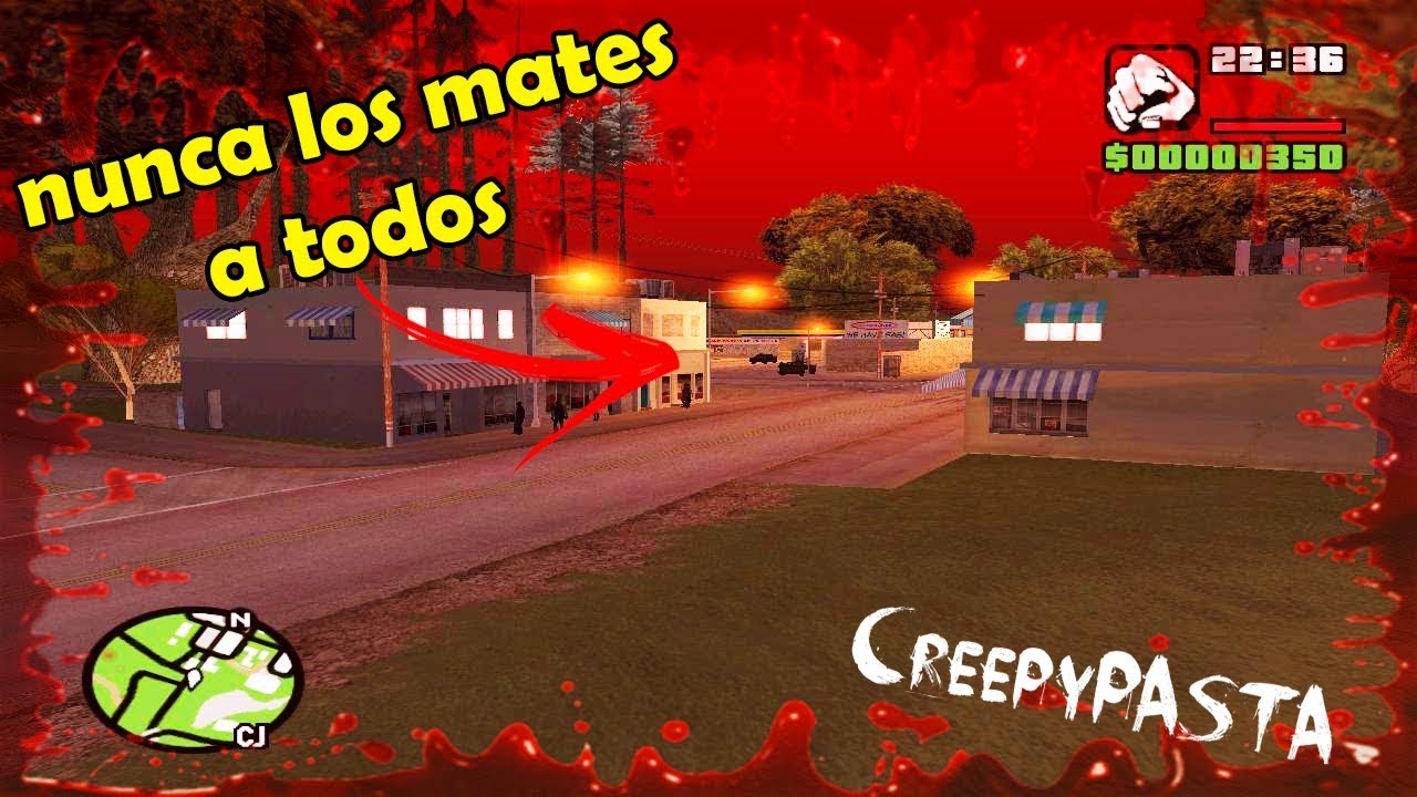 Nunca MATES a todos los Peatones de este PUEBLO del Gta San Andreas [CREEPYPASTA]