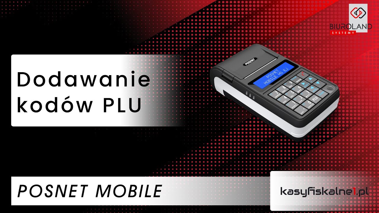Dodawanie kodów PLU na kasie fiskalnej Posnet Mobile Online
