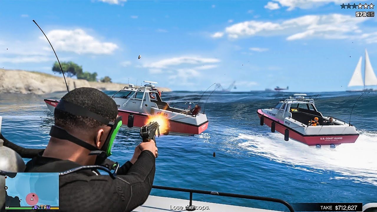 GTA 5 - Franklin's The Island Heist + Ten Star Escape [R.D.E 4.1.2]