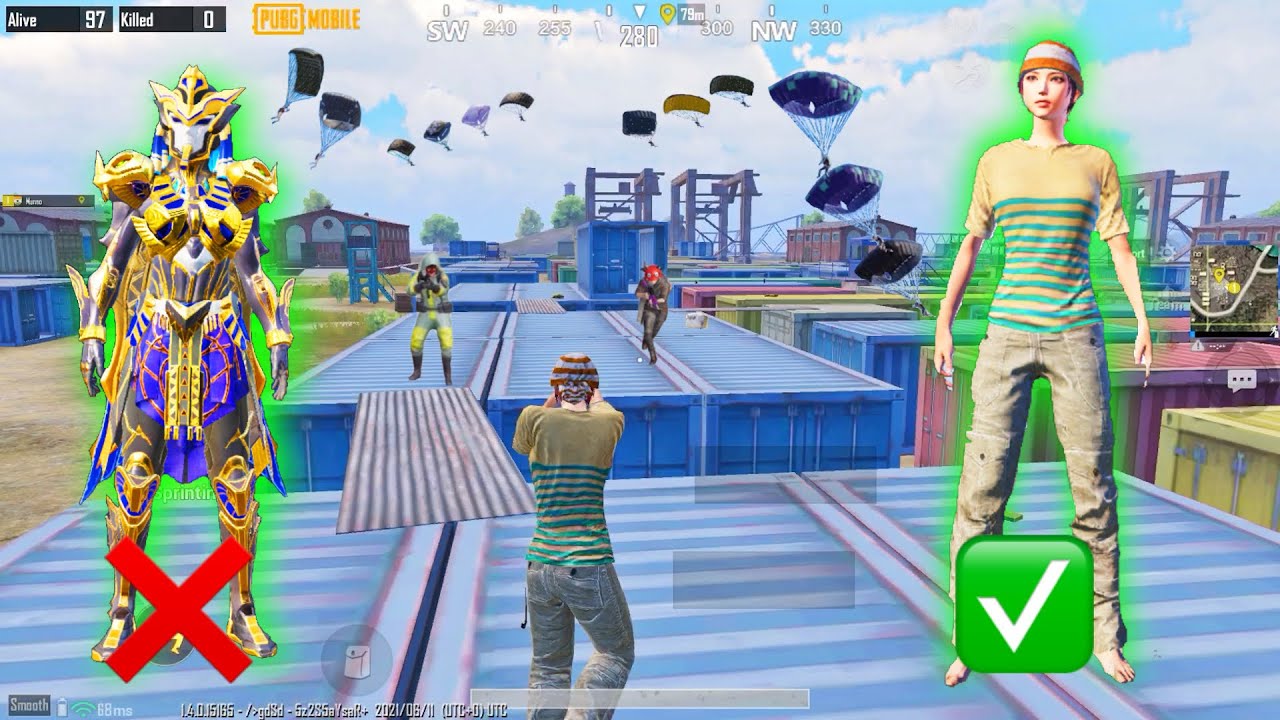 I PLAYED with NO SKIN😍Pubg Mobile