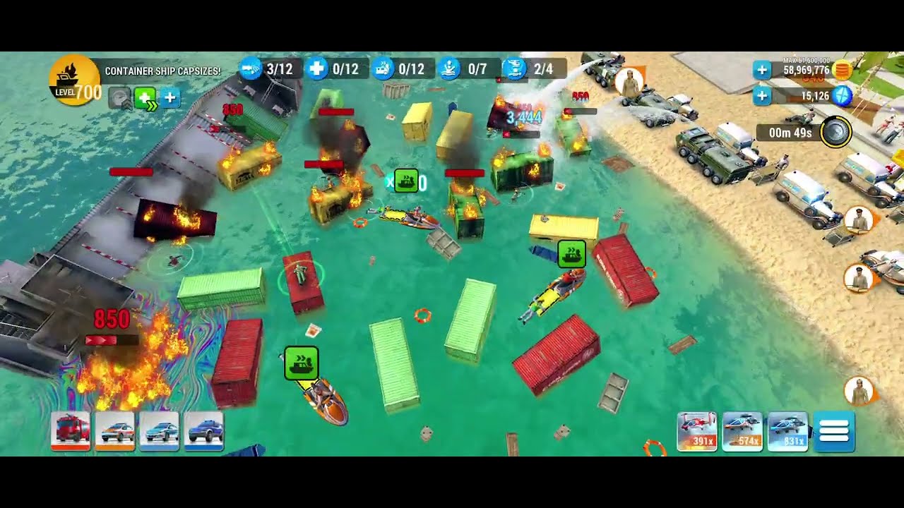 EMHQ Gameplay - Container ship capsizes! #emergencyhq
