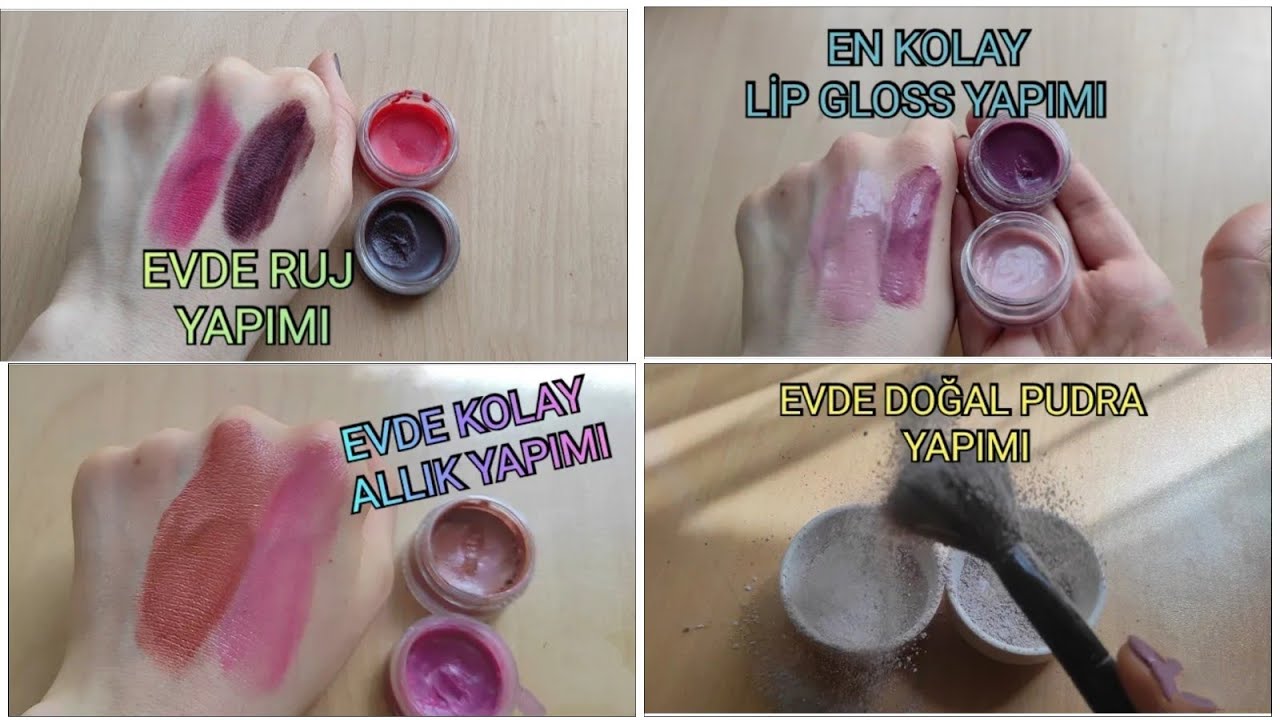 5 Dakikada 9 Farklı Doğal Makyaj Malzemesi !!