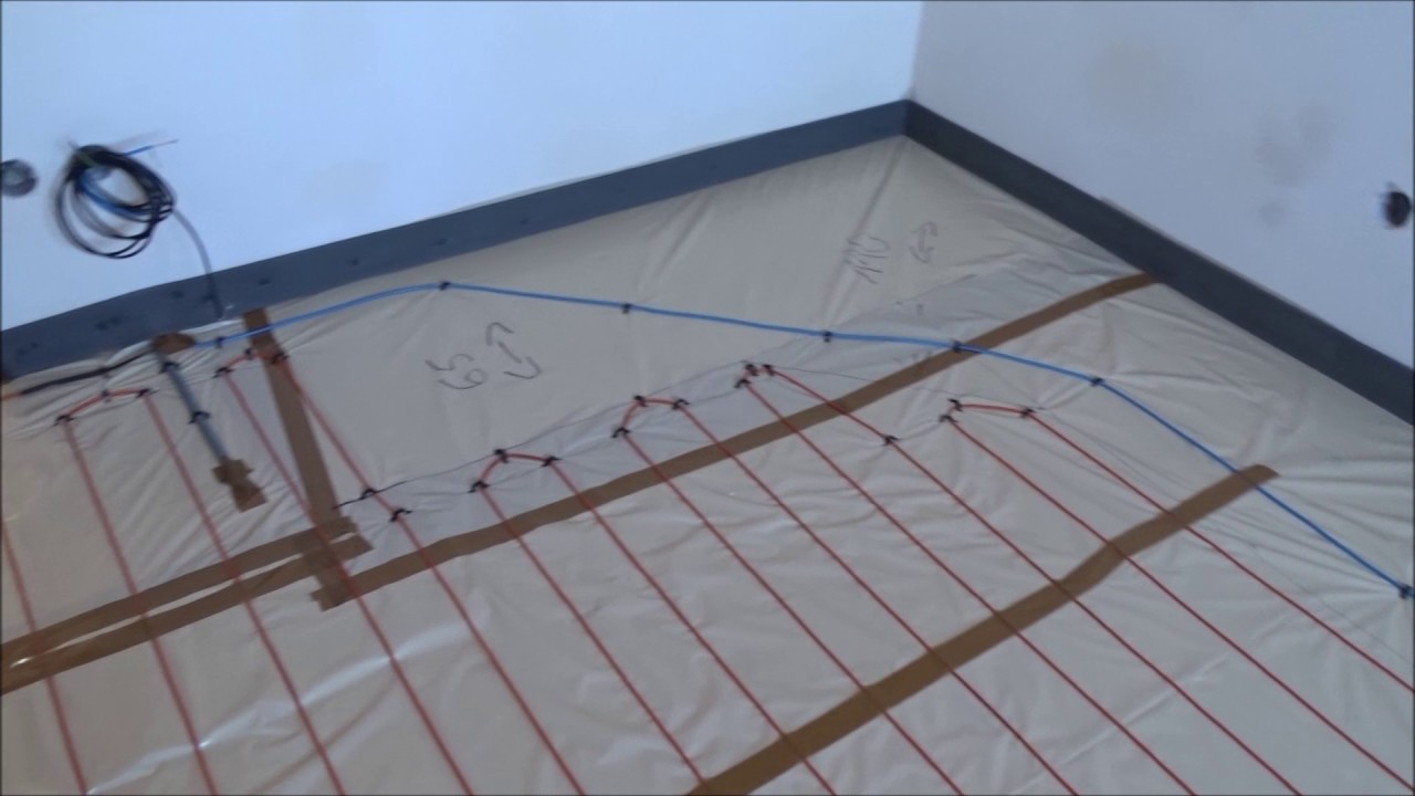 Elektrické podlahové topení- kompletní montáž vč. anhydritové podlahy.