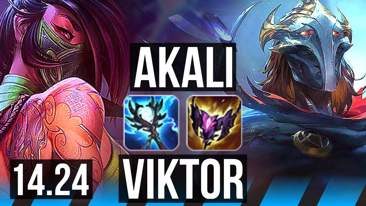 AKALI vs VIKTOR (MID) | 6/1/5 | KR Diamond | 14.24