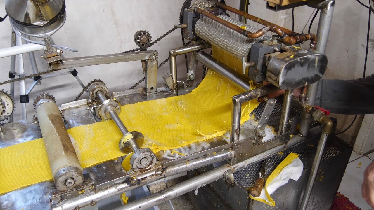 Mittelwände zu hause selbst herstellen /  Beeswax Foundation Sheet Making Machine