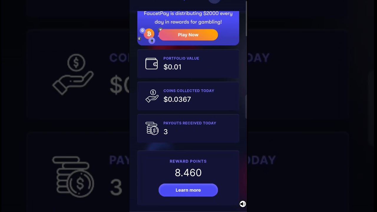 Journey of my first dollar in crypto faucet 