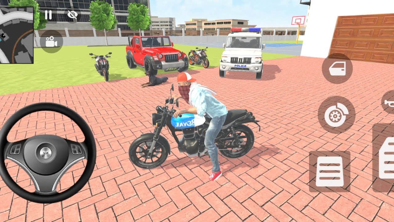 🎮Franklin order by 2️⃣KTM 👑 thar and police car 🇮🇳 bike 💥Theft Auto simulator!!!!!!!!!🎮