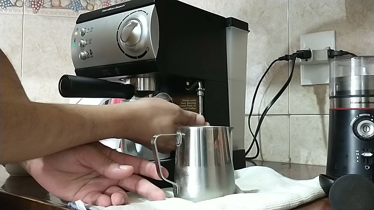 Mini Tutorial para preparar capuccino en una máquina Hamilton Beach de 2 Tazas
