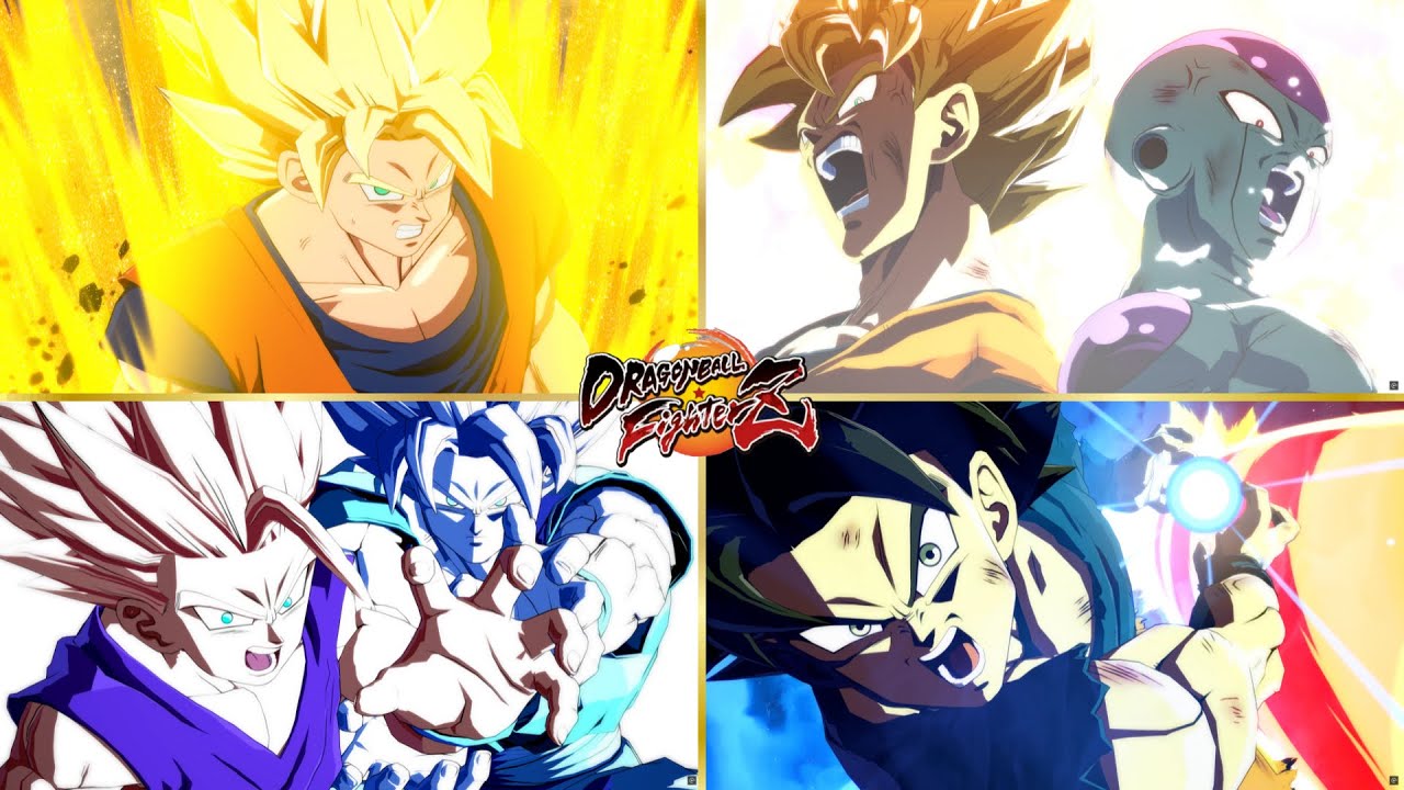 Dragon Ball FighterZ - All Dramatic Finishes with music (All DLC Included) [ENG] 4K 60FPS