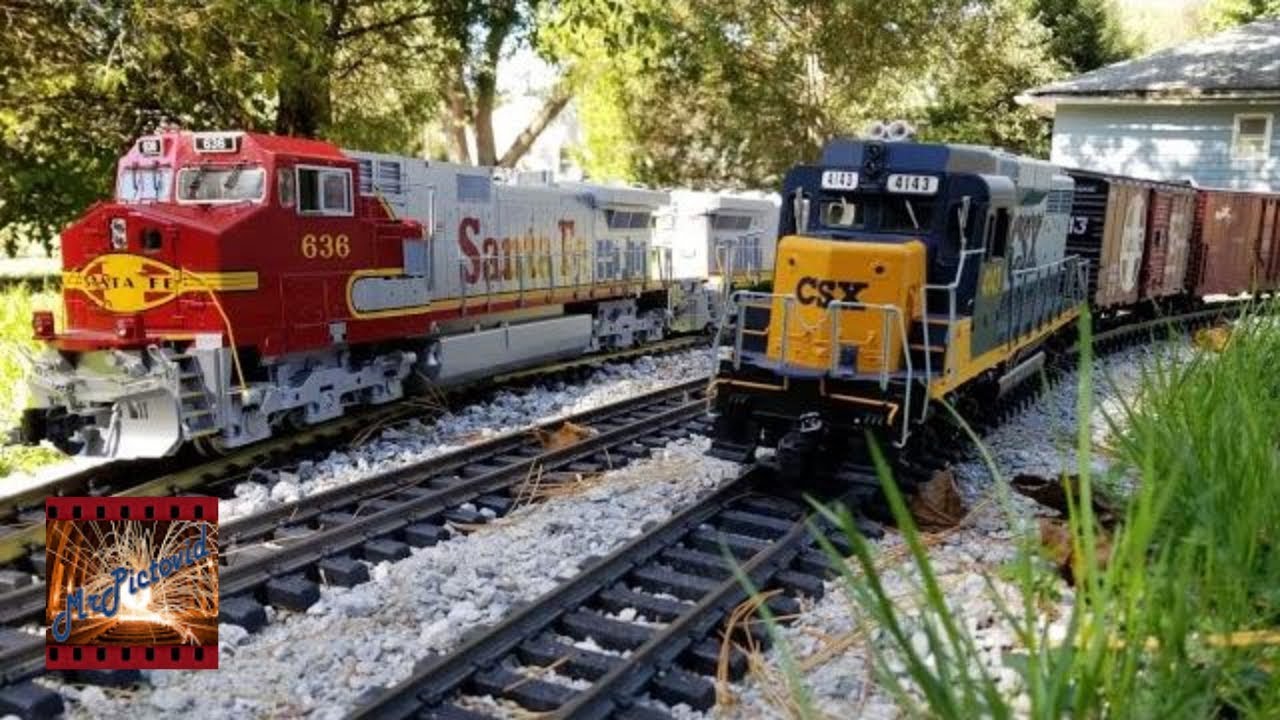 Backyard Large Scale Railroading G Gauge Freight Trains 10-13-2019
