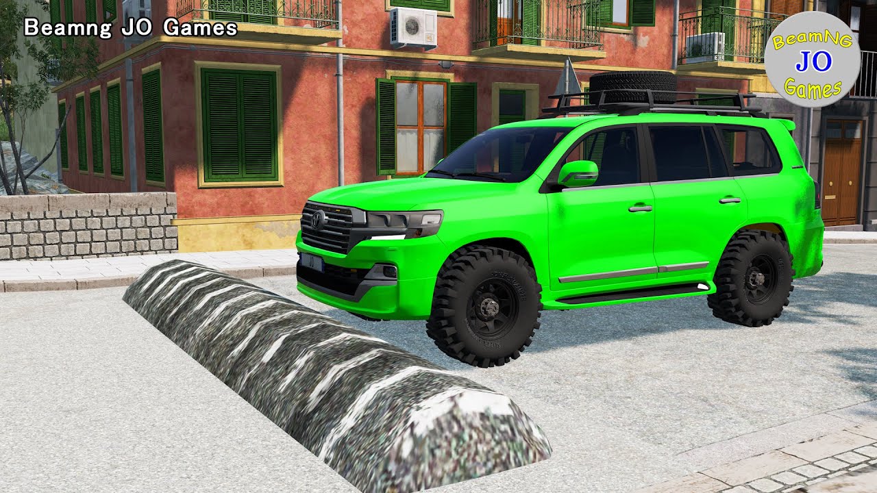 Cars vs Massive Speed Bumps # 507 – BeamNG JO Games