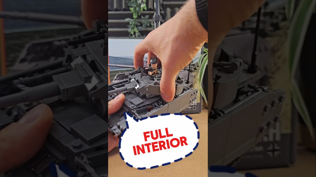 This LEGO WW2 Panzer IV has a FULL INTERIOR??