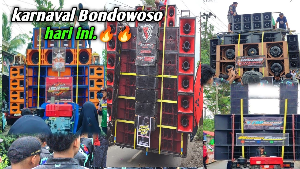 Bondowoso full karnaval...!! Kali ini giliran jambesari yang mengadakan acara horeg 