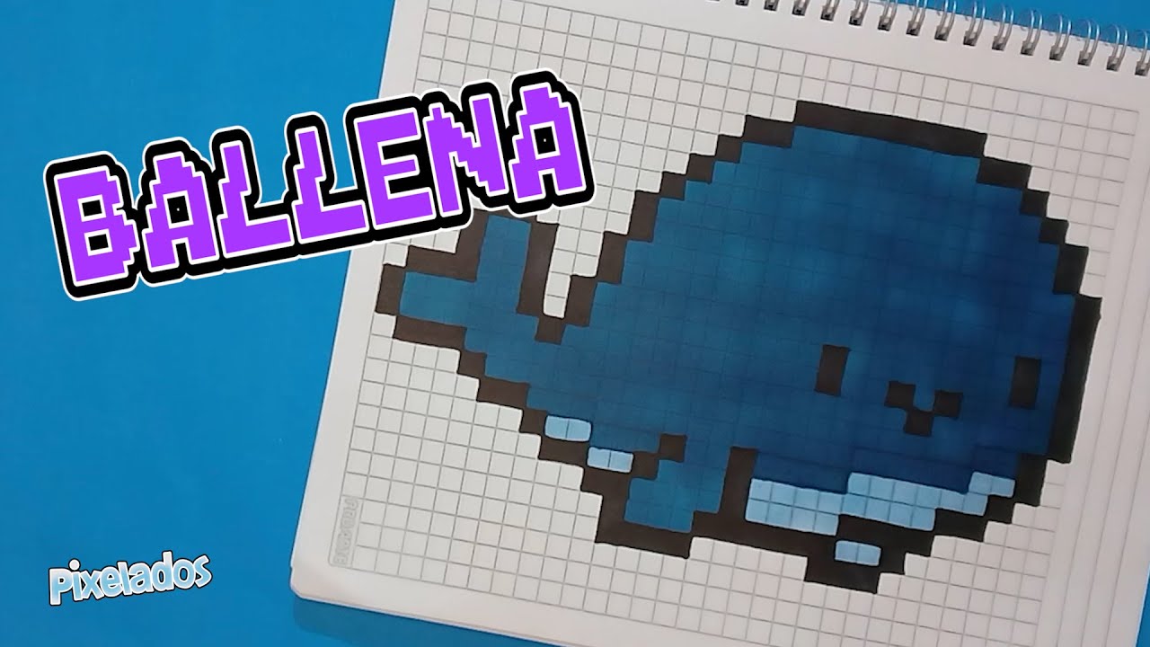 COMO DIBUJAR UNA BALLENA PIXEL ART - PIXELADOS