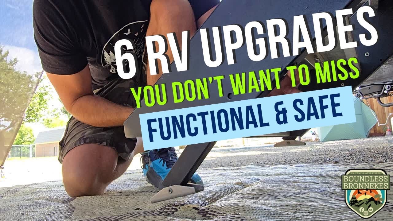 6 RV Entry Upgrades - Stable RV Steps, Secure Handrail and Pet Friendly Mods