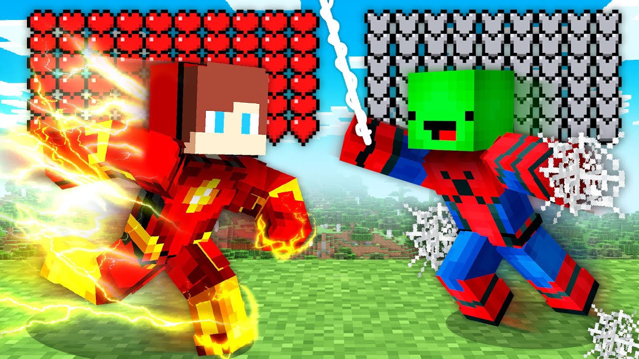 Mikey & JJ got SUPER POWERS turned into SUPERHERO DC and MARVEL In Minecraft Challenge - Maizen