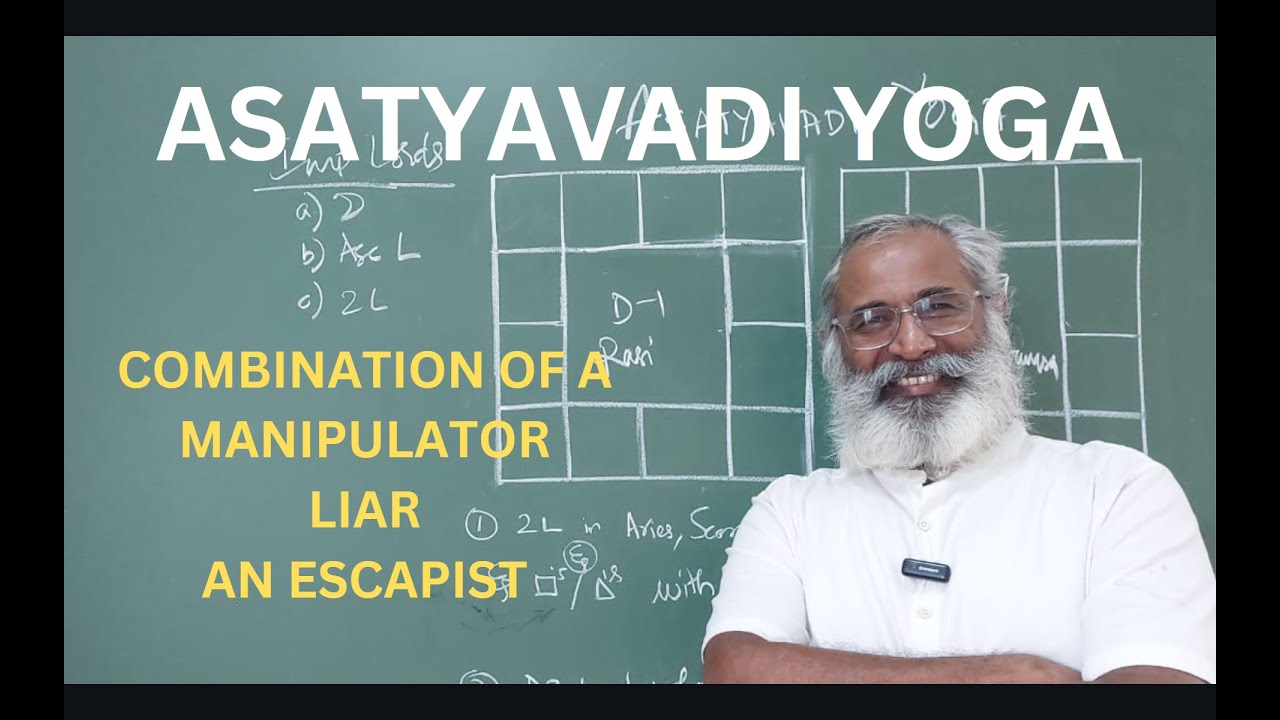 Class - 486 // Asatyavadi Yoga: A Combination of a Manipulator/Liar/an Escapist: Deceitful Person.