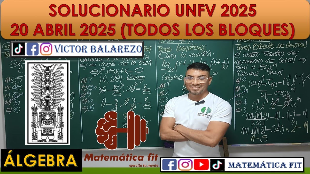 SOLUCIONARIO UNFV 2025 -ÁLGEBRA
