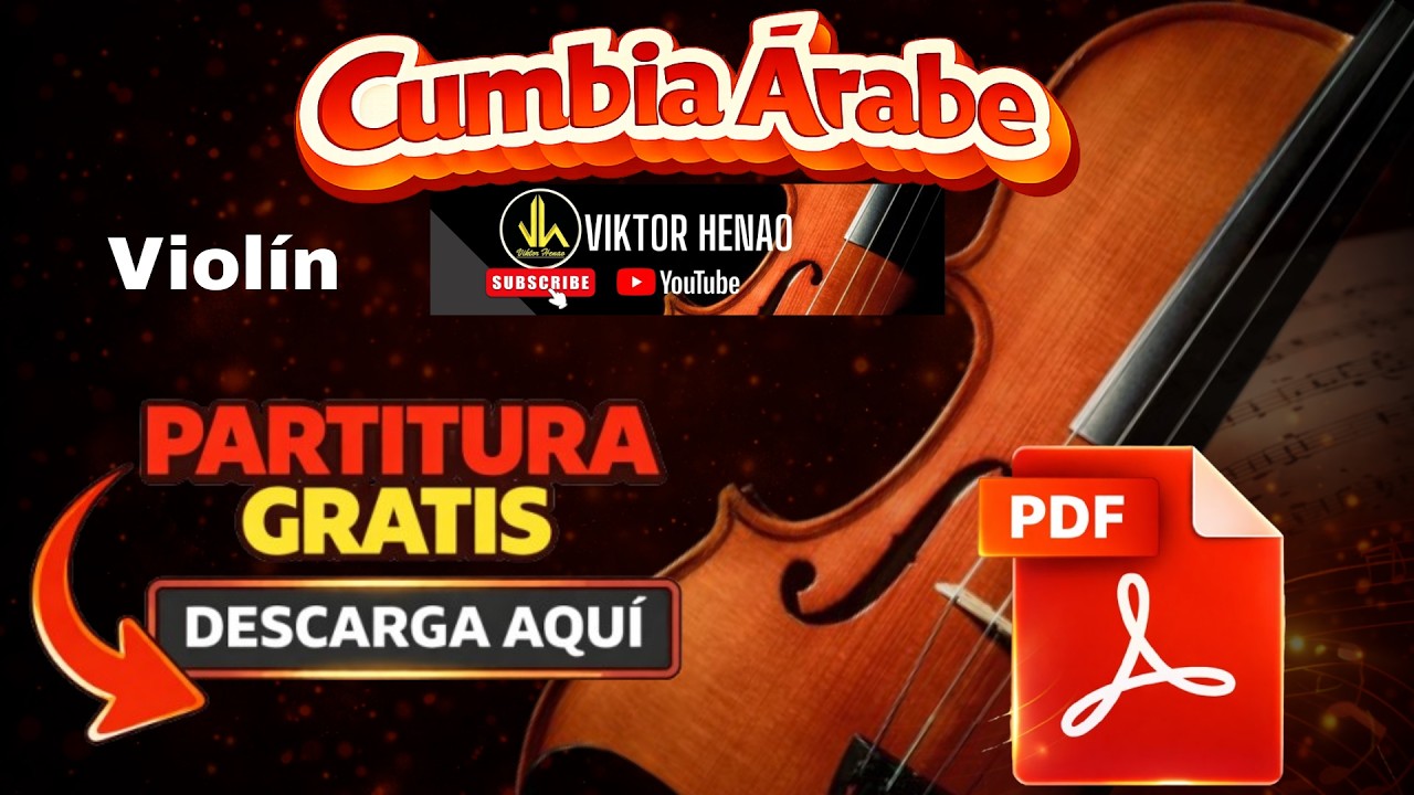 Como Tocar Cumbia Árabe en Violín | Partitura en PDF Gratis