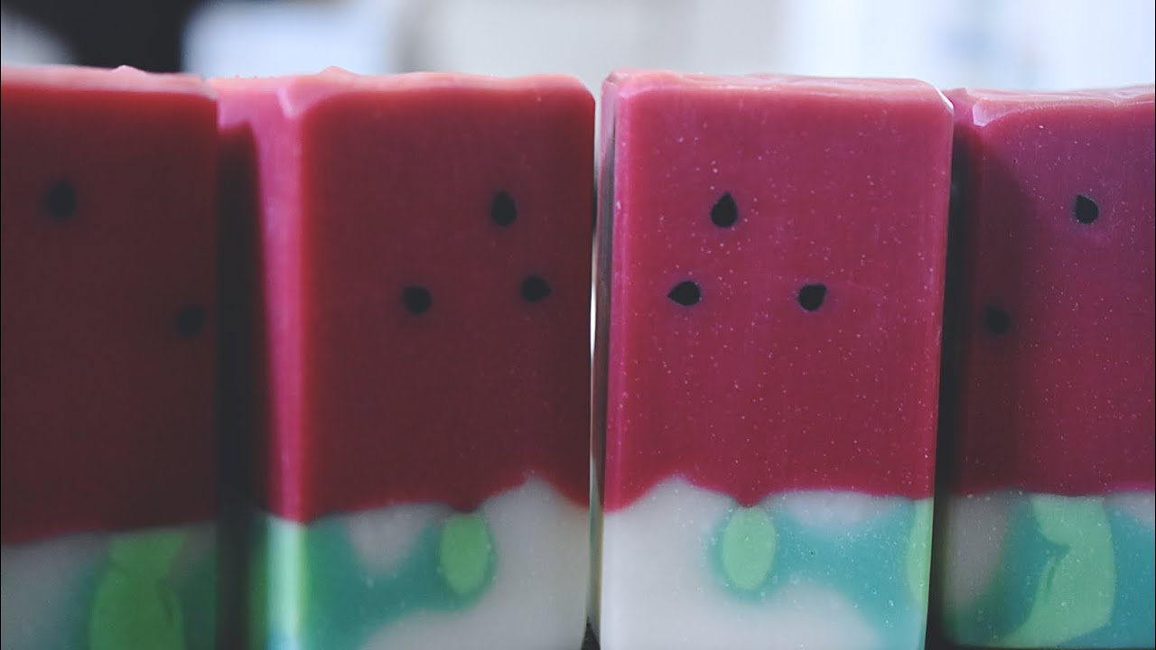 Watermelon 🍉 Cold Process Soap Making | Soap Dough & Extruder