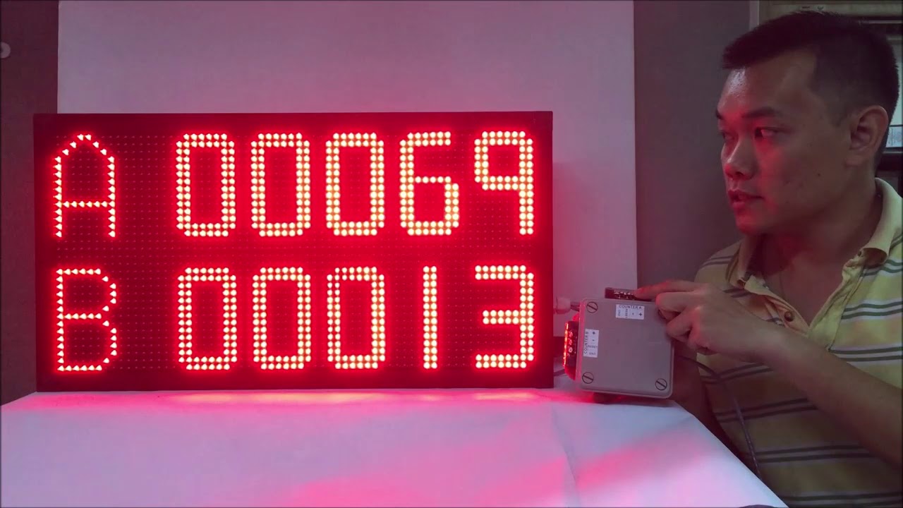 LED Digital Factory Production Counter Display | KPI Display | Electronics 5 Digit Digital Counter