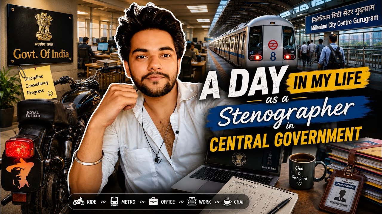 Life After SSC | A Day in the Life of a Government Stenographer | DoPT | CSSS | Sunny Khatri ✨&hearts;️