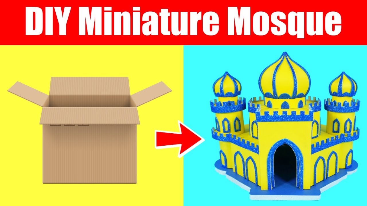 How to Make a Mosque | DIY Miniature Mosque | Home Decor Craft