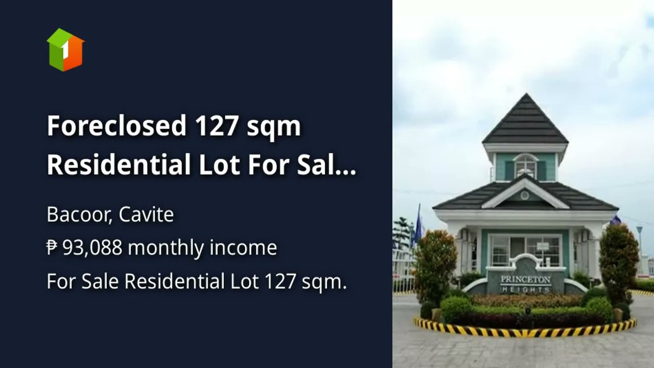 Foreclosed 127 sqm Residential Lot For Sale in Bacoor Cavite
