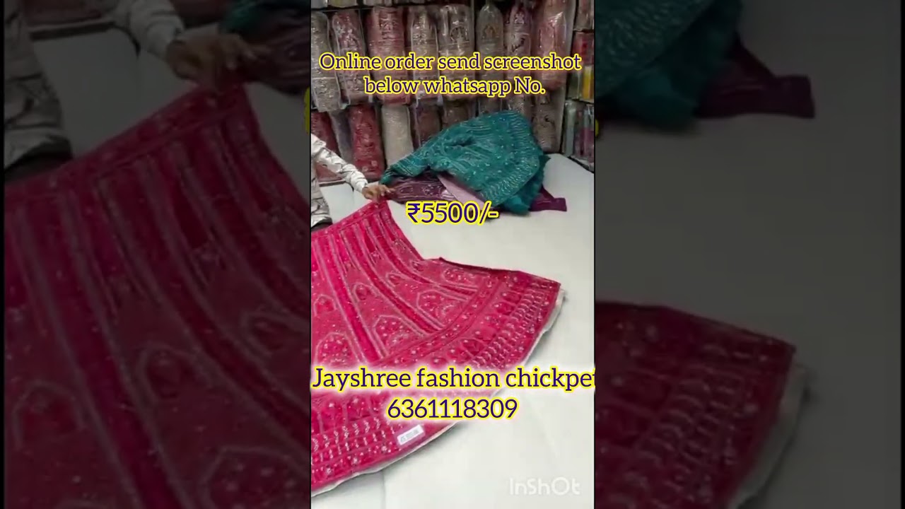 Wholesale Lehanga from Jayshree fashion chickpet and Majisa fashion Devatha Market call 6361118309