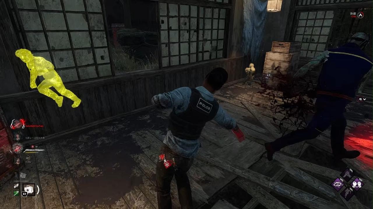 めっちゃ壁した笑【DBD タップル刑事in 山岡邸】『キラー isドクター』 Dead By Daylight / SakuNightYouTube 